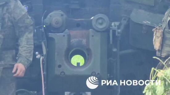 Уничтожение опорного пункта ВСУ в Харьковской области артиллеристами группировки "Север"