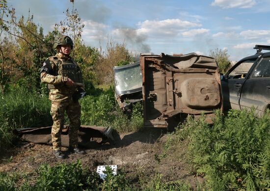 ВСУ выпустили ракету с кассетной боевой частью по Моспино в ДНР