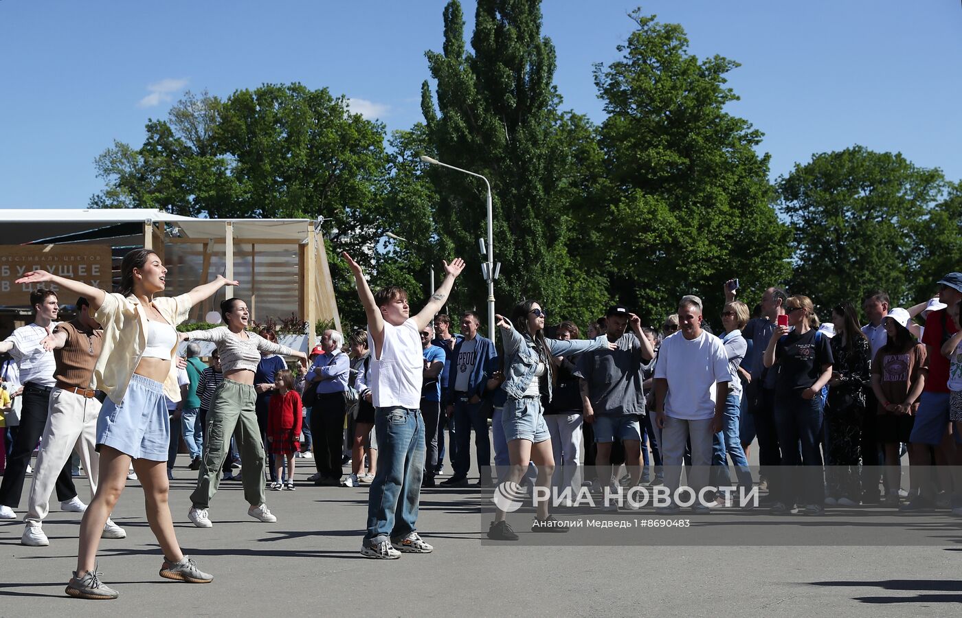 Выставка "Россия". Флешмоб "Прекрасное далеко"