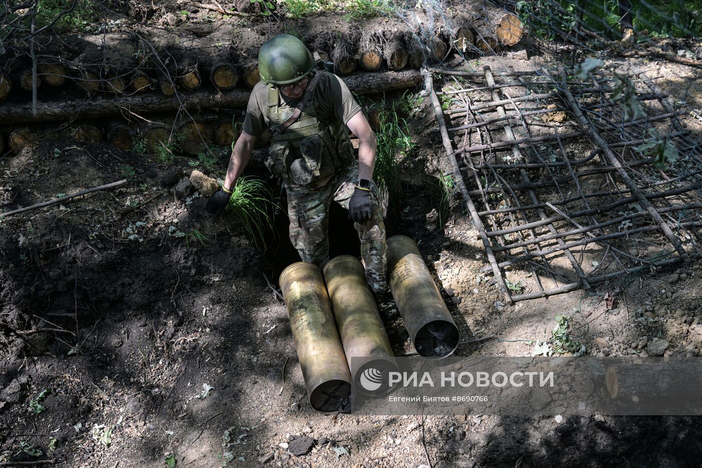 Боевая работа артиллерии ВС РФ на Северском направлении