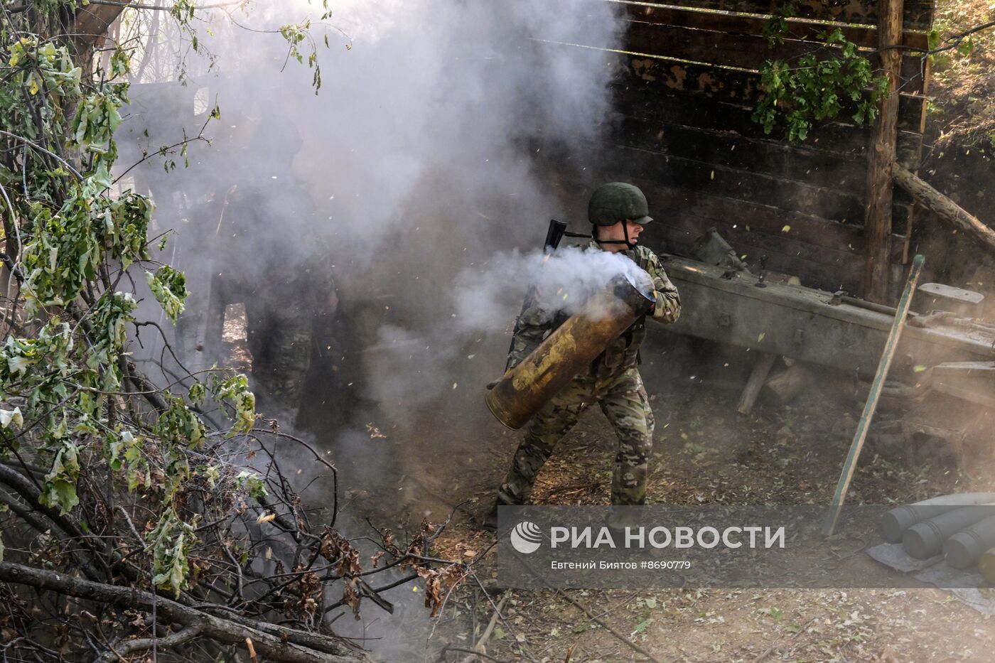 Боевая работа артиллерии ВС РФ на Северском направлении