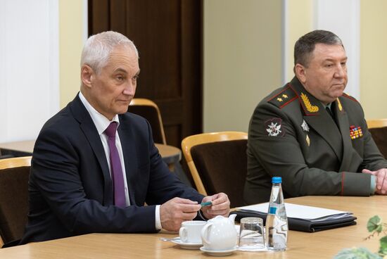 Рабочий визит министра обороны РФ А. Белоусова в Минск