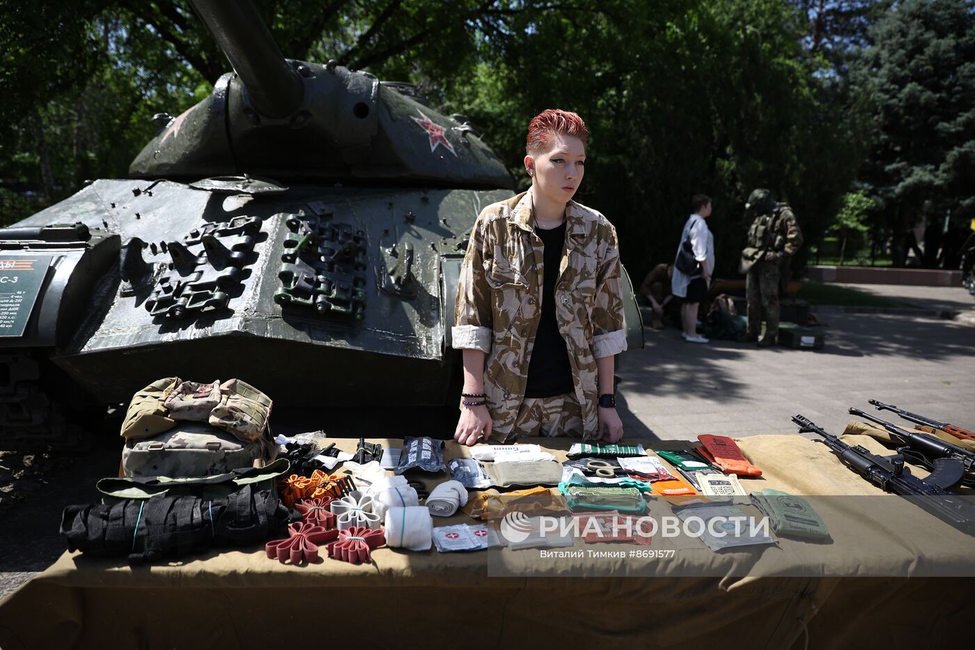 Выставка ретротехники военных лет в Краснодаре