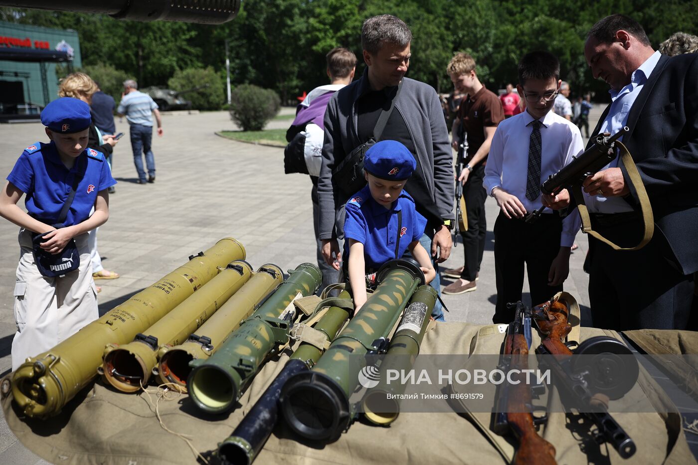 Выставка ретротехники военных лет в Краснодаре