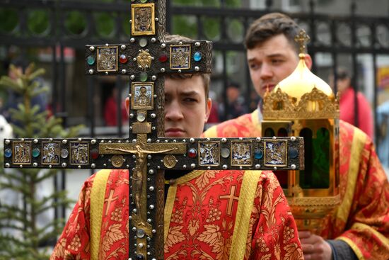Крестный ход в честь Дня славянской письменности и культуры в Новосибирске