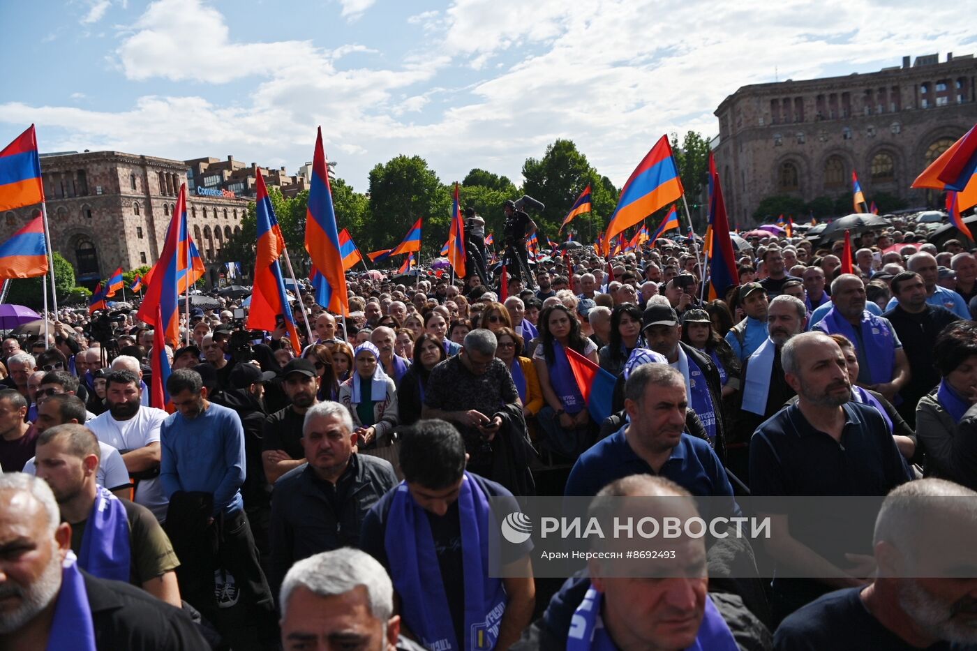 Митинг протеста в Ереване