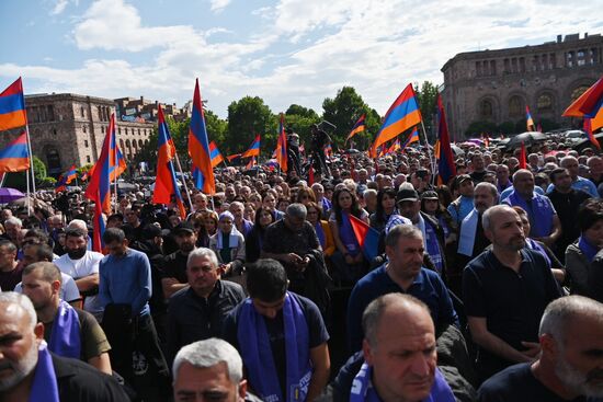 Митинг протеста в Ереване