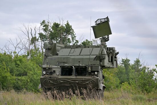 Боевое дежурство ЗРК "Тор-М2" ЦВО в зоне спецоперации