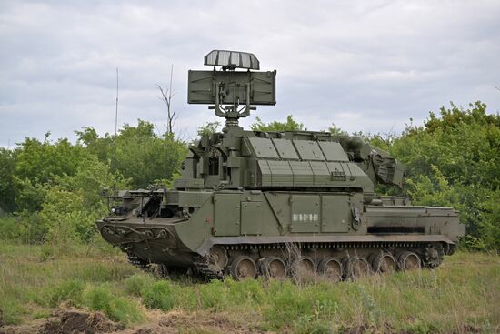 Боевое дежурство ЗРК "Тор-М2" ЦВО в зоне спецоперации