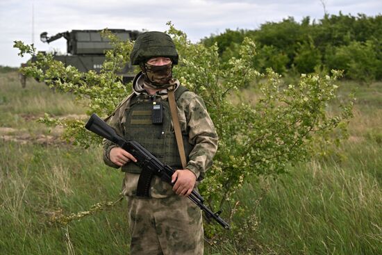 Боевое дежурство ЗРК "Тор-М2" ЦВО в зоне спецоперации