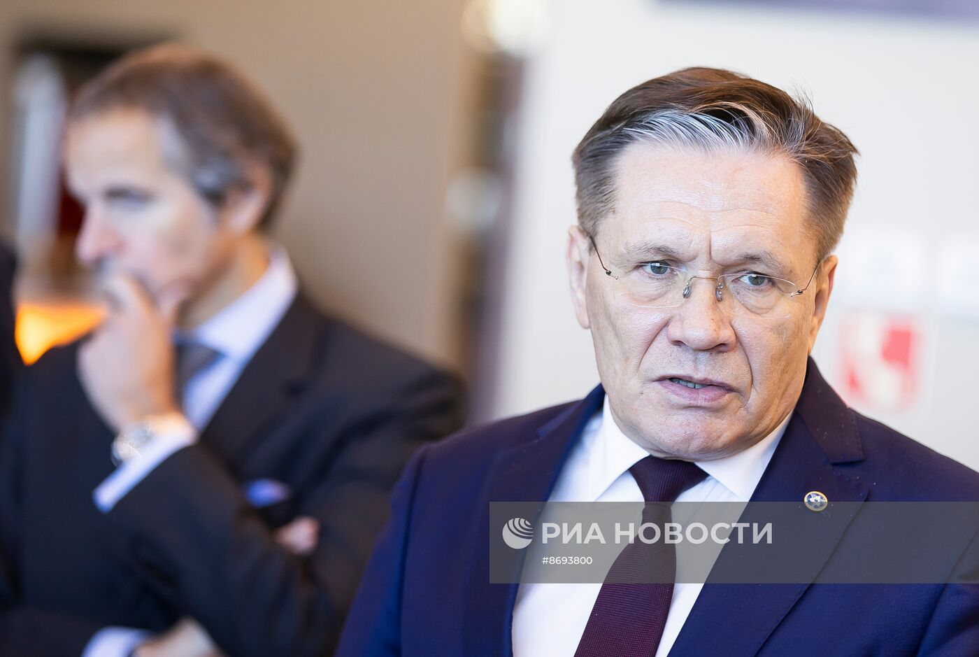 Переговоры главы Росатома А. Лихачева и гендиректора Международного агентства по атомной энергии Р. Гросси в Калининграде