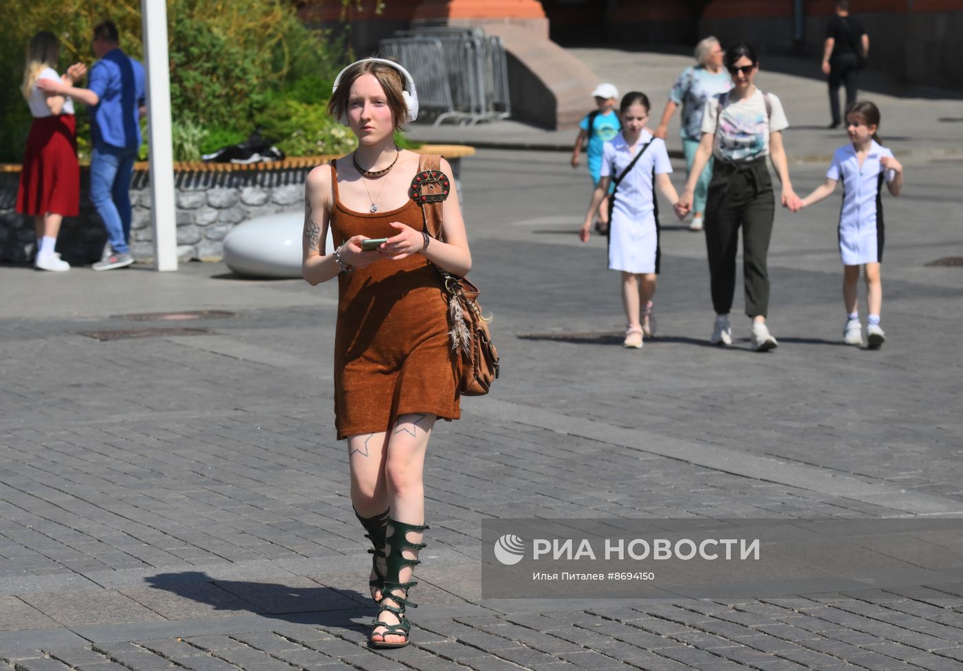 Жаркая погода в Москве