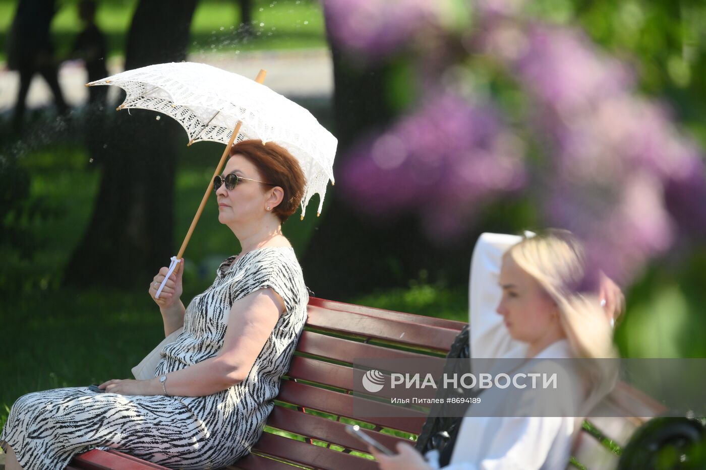 Жаркая погода в Москве 