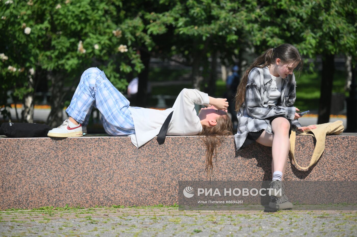 Жаркая погода в Москве
