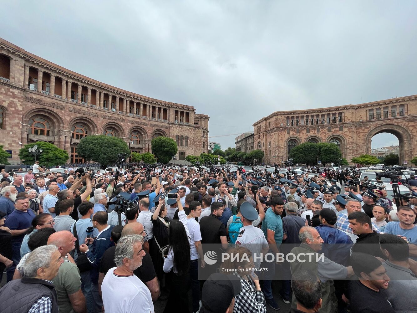 Акция протеста в Ереване