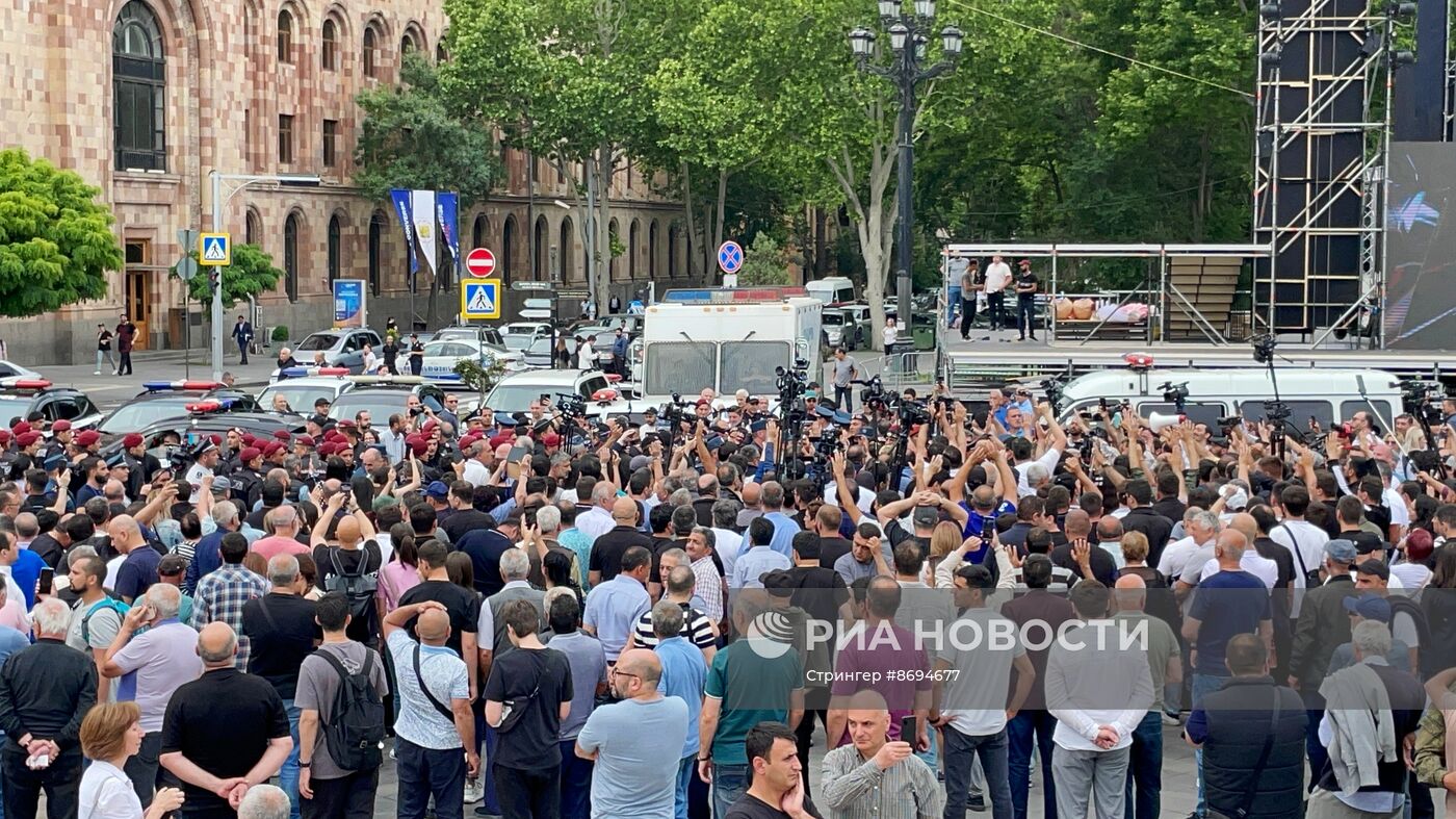 Акция протеста в Ереване