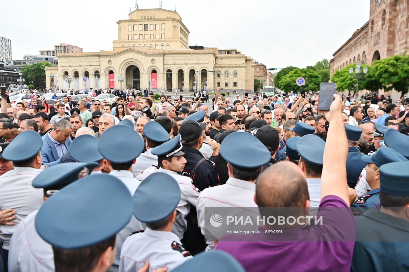 Акция протеста в Ереване