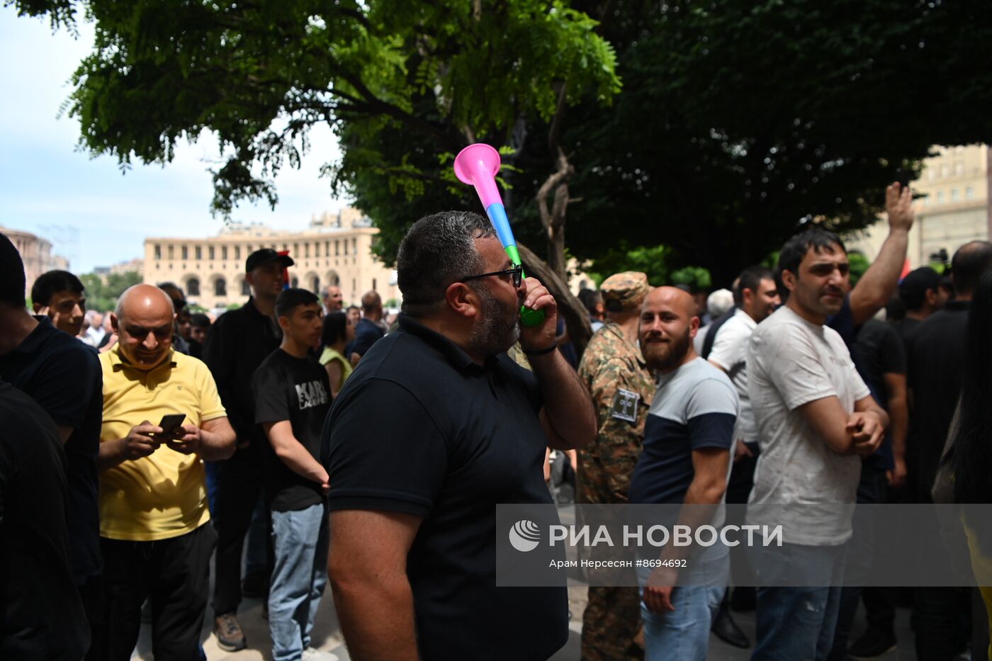 Акция протеста в Ереване