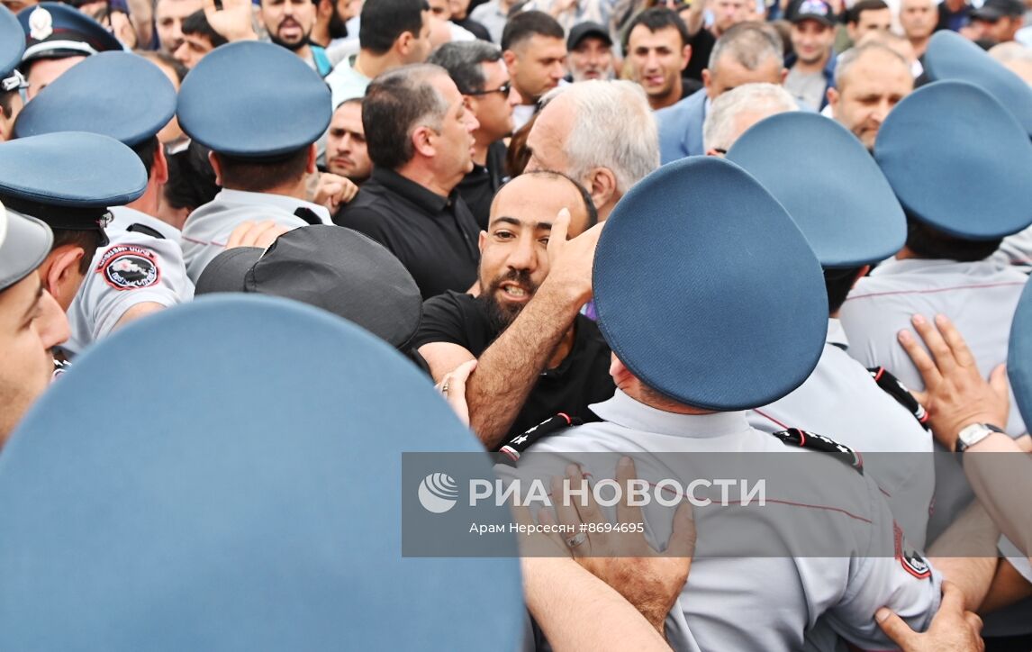 Акция протеста в Ереване