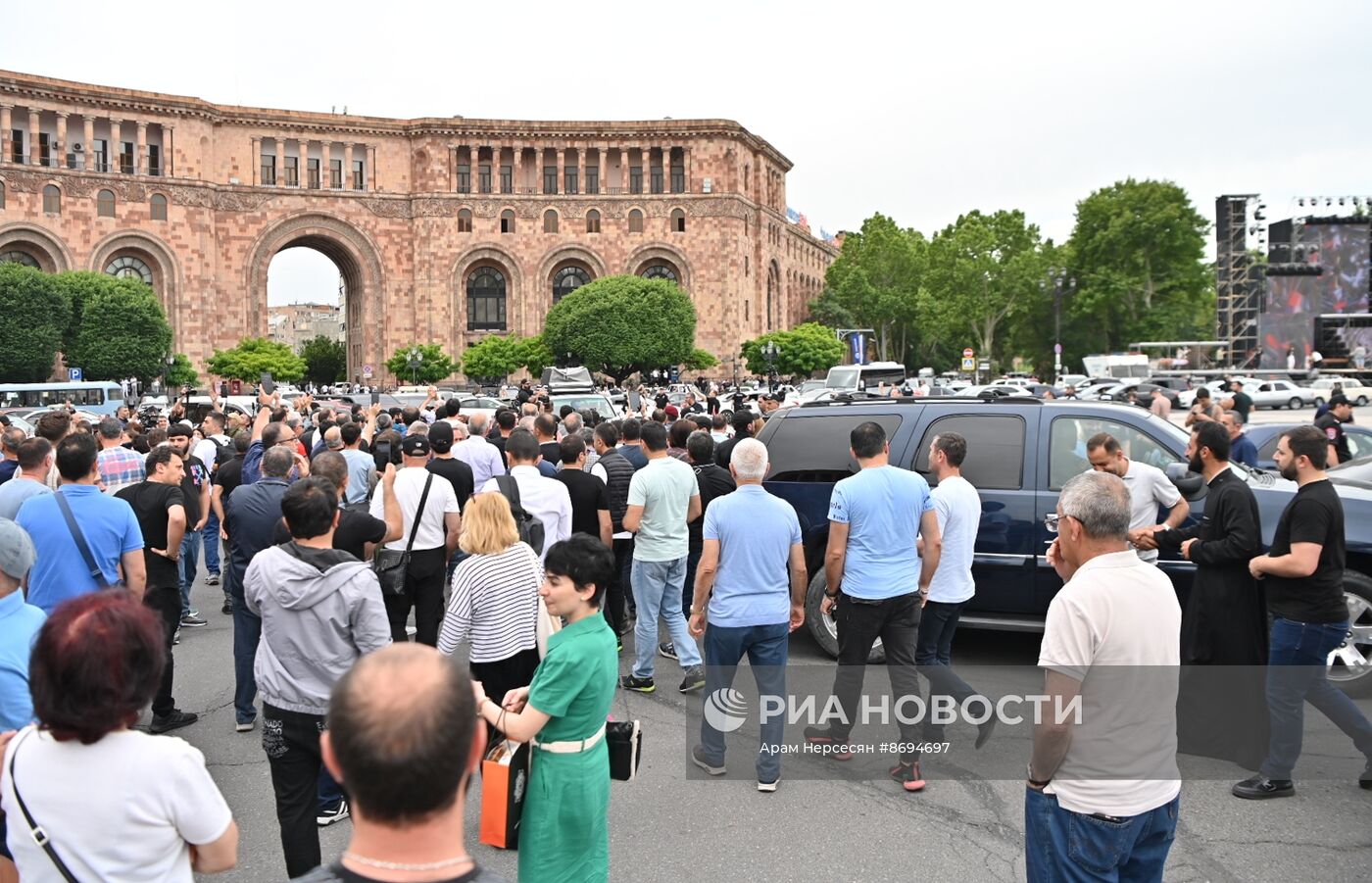 Акция протеста в Ереване