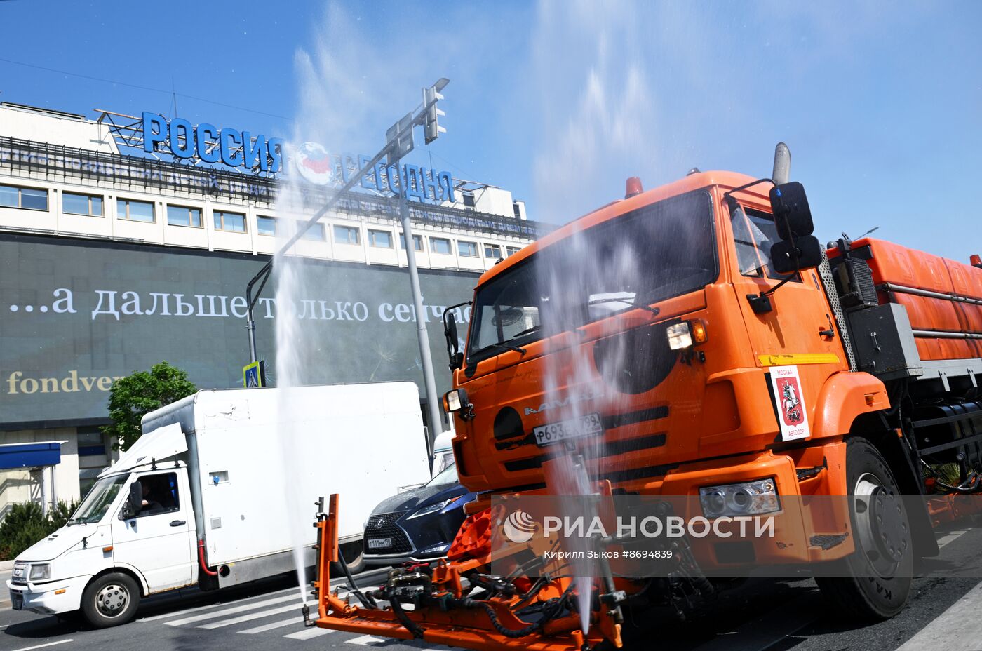 Жаркая погода в Москве