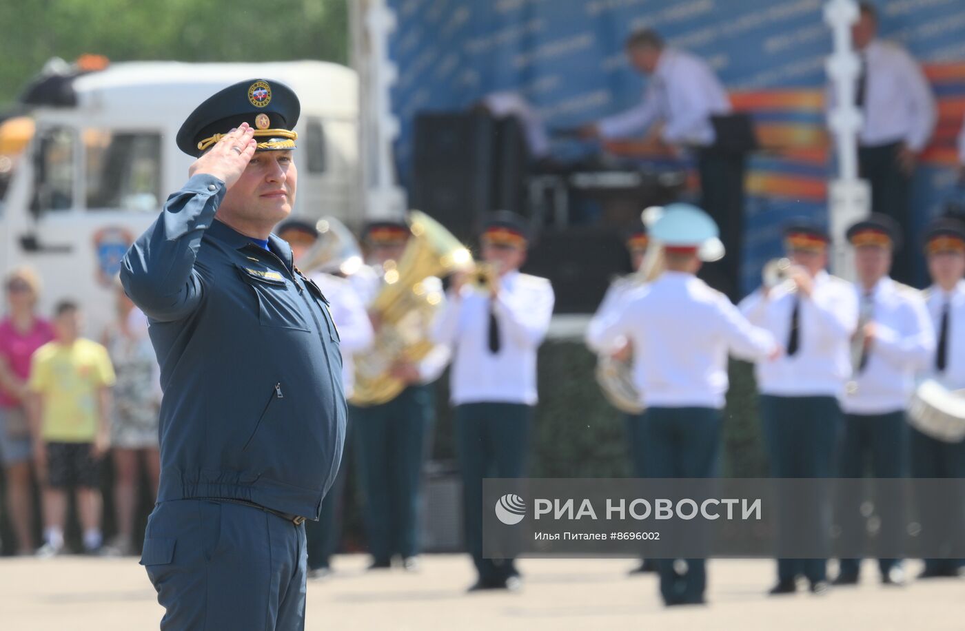 Учения МЧС России на территории Ногинского спасательного центра