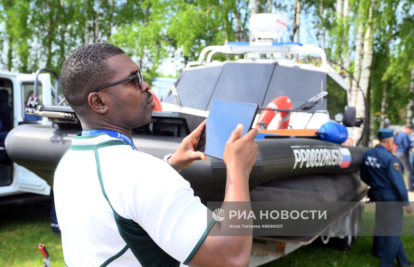 Учения МЧС России на территории Ногинского спасательного центра