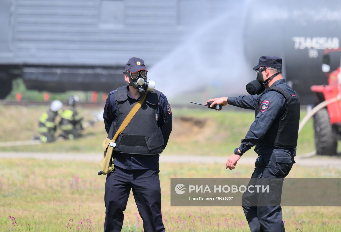 Учения МЧС России на территории Ногинского спасательного центра