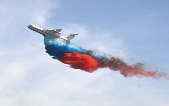 Учения МЧС России на территории Ногинского спасательного центра