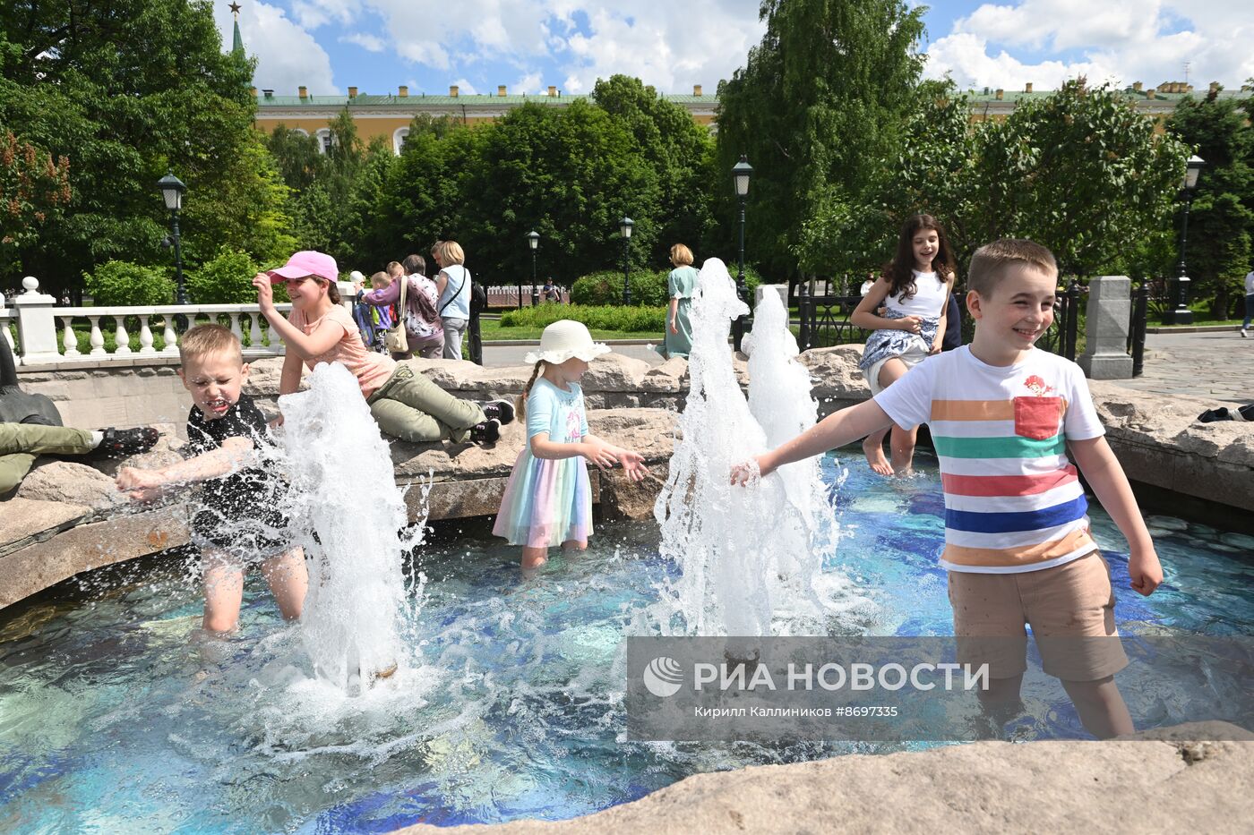 Жаркая погода в Москве