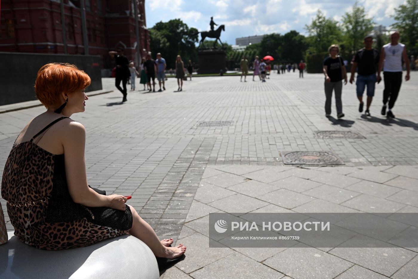 Жаркая погода в Москве