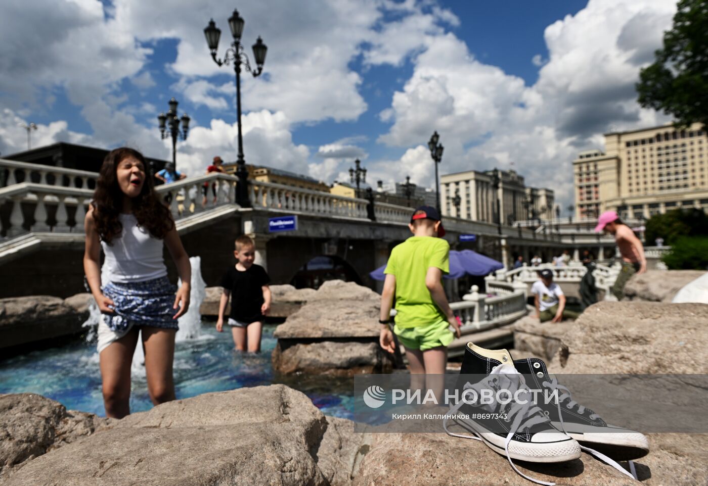Жаркая погода в Москве