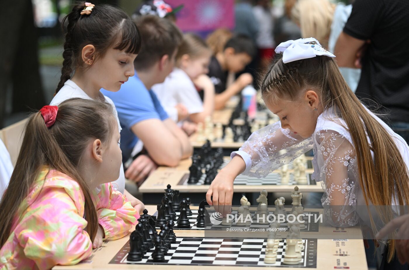 Открытие "Шахматного клуба на Гоголевском бульваре" в Москве