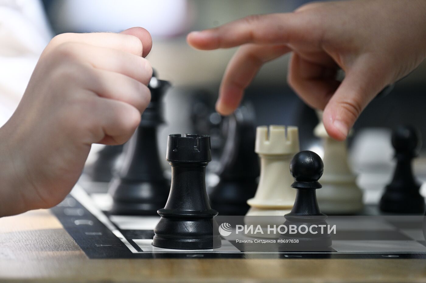 Открытие "Шахматного клуба на Гоголевском бульваре" в Москве