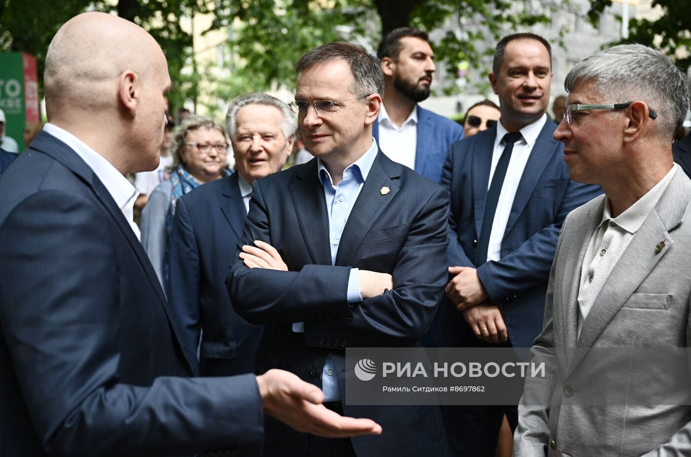 Открытие "Шахматного клуба на Гоголевском бульваре" в Москве