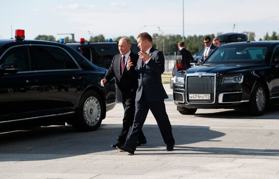 Рабочая поездка президента Владимира Путина в Санкт-Петербург