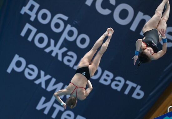 Чемпионат России по прыжкам в воду. Синхронные прыжки. Вышка 10 метров. Женщины. Финал