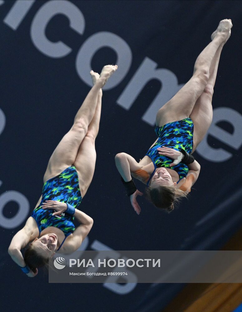 Чемпионат России по прыжкам в воду. Синхронные прыжки. Вышка 10 метров. Женщины. Финал