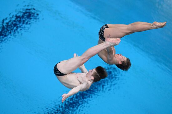 Чемпионат России по прыжкам в воду. Синхронные прыжки. Трамплин 3 метра. Мужчины. Финал
