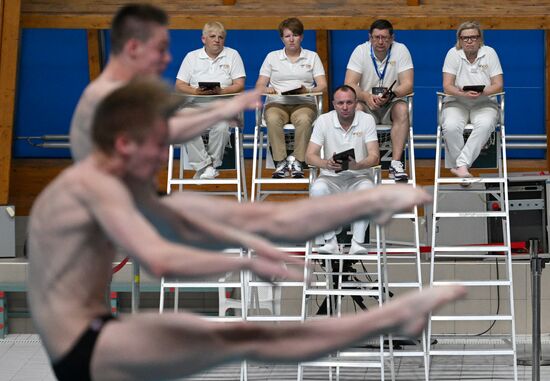 Чемпионат России по прыжкам в воду. Синхронные прыжки. Трамплин 3 метра. Мужчины. Финал