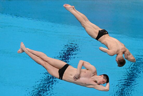 Чемпионат России по прыжкам в воду. Синхронные прыжки. Трамплин 3 метра. Мужчины. Финал