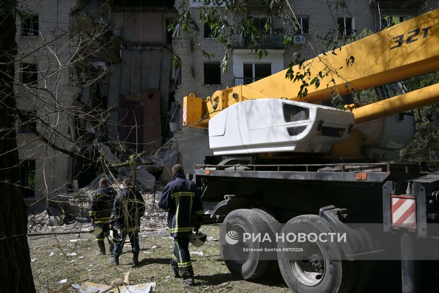 Последствия обстрела Луганска со стороны ВСУ