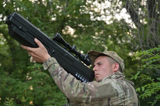 Боевая работа реактивной артиллерии ВС РФ на Артемовском направлении