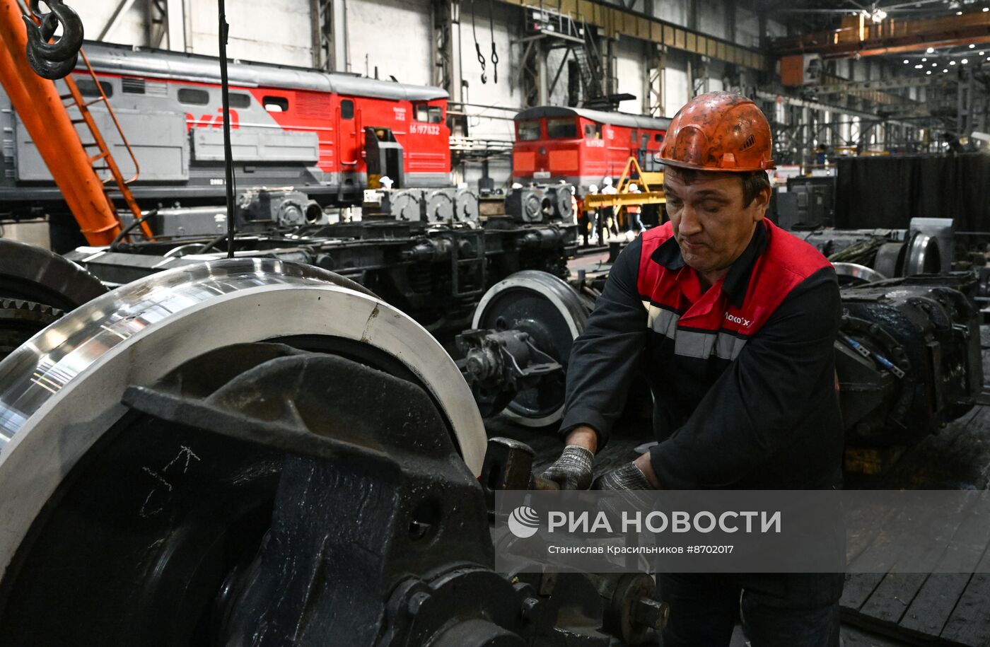 Работа локомотивного депо в Тынде