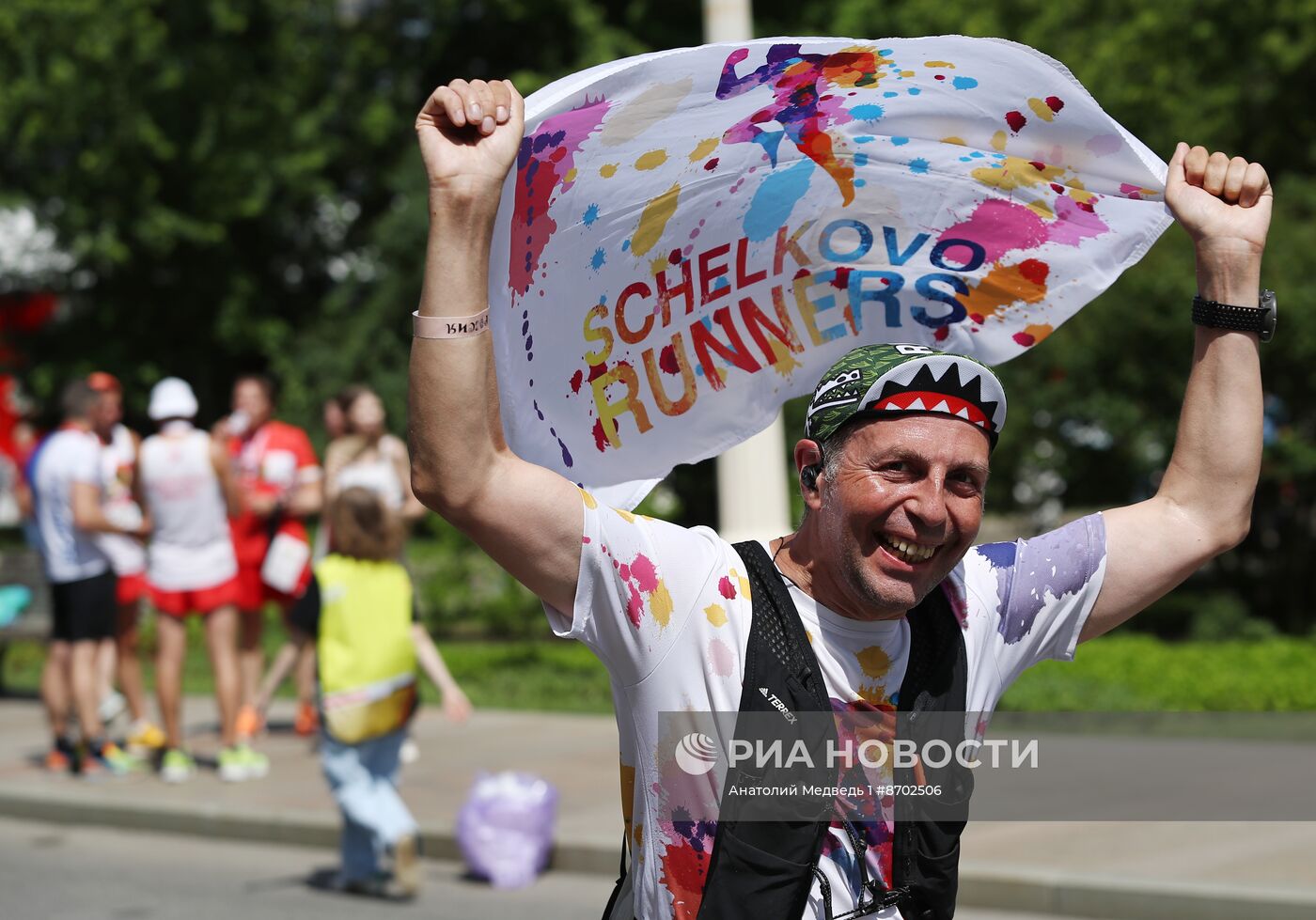 Выставка "Россия". Первый национальный спортивный забег в рамках национального праздника "Гербер"