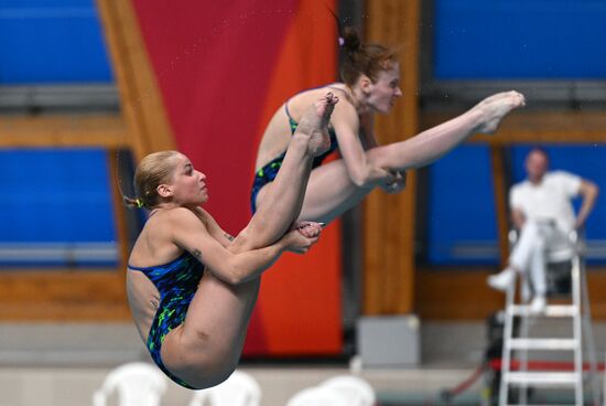 Чемпионат России по прыжкам в воду. Синхронные прыжки. Трамплин 3 метра. Женщины. Финал