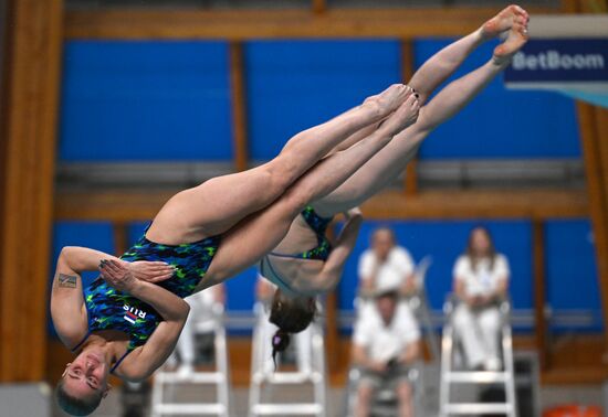 Чемпионат России по прыжкам в воду. Синхронные прыжки. Трамплин 3 метра. Женщины. Финал