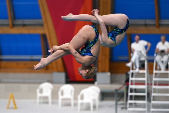 Чемпионат России по прыжкам в воду. Синхронные прыжки. Трамплин 3 метра. Женщины. Финал
