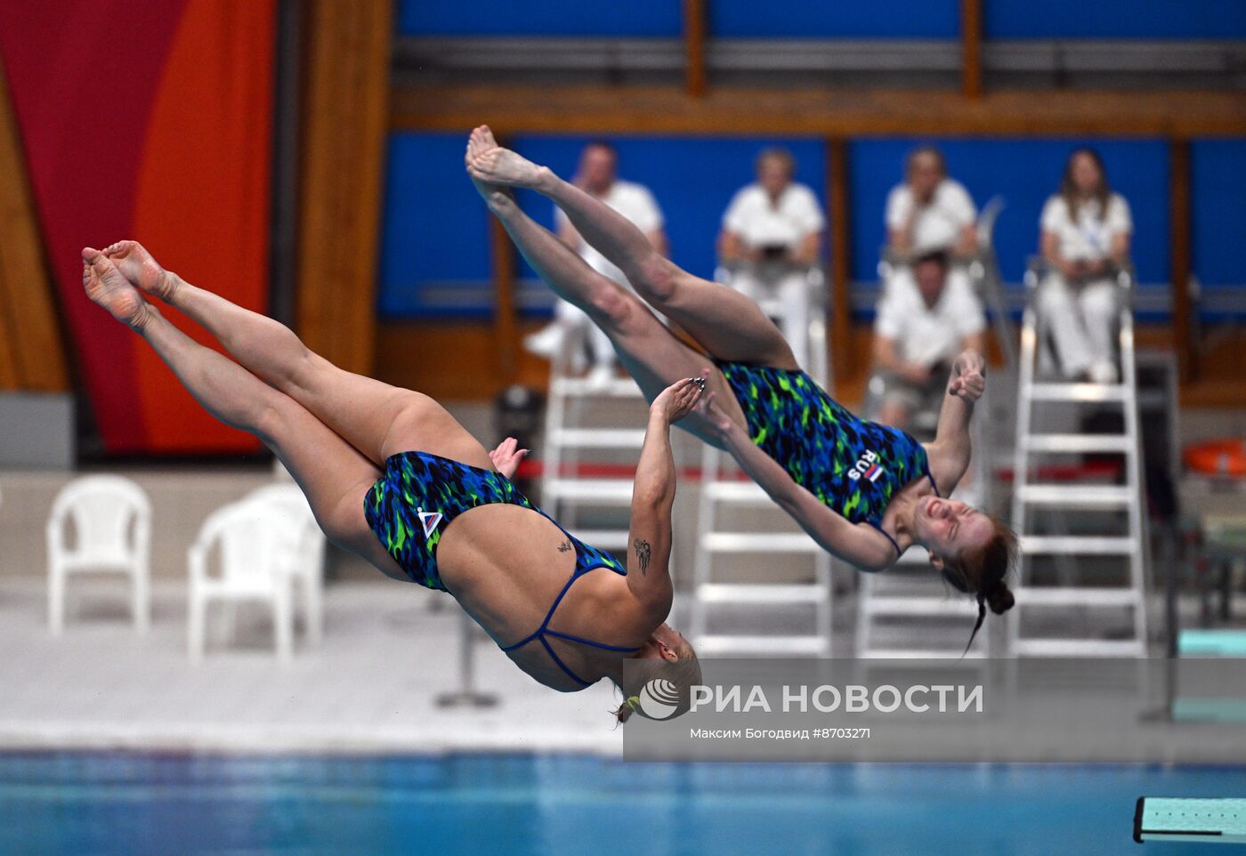 Чемпионат России по прыжкам в воду. Синхронные прыжки. Трамплин 3 метра. Женщины. Финал