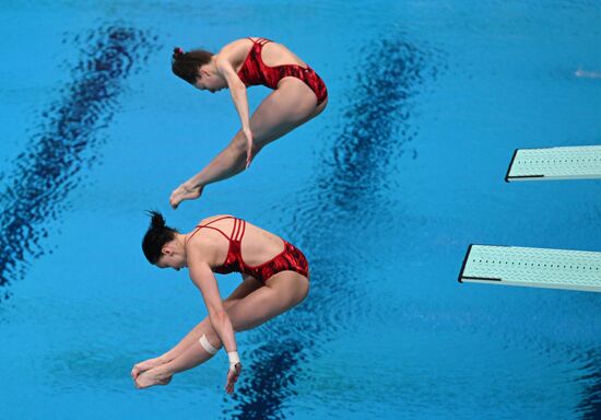 Чемпионат России по прыжкам в воду. Синхронные прыжки. Трамплин 3 метра. Женщины. Финал